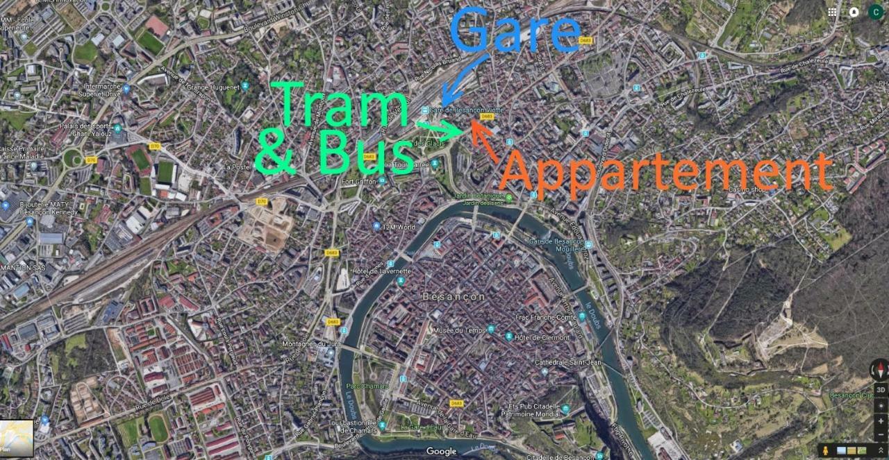 Appartement Bnbesak La Gare Viotte Besançon